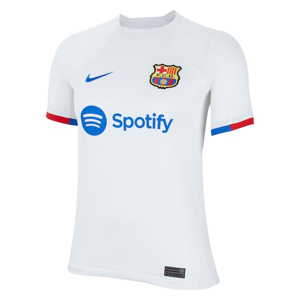 Ronald Araujo Barcelona Nike Youth 2023/24 Away Replica Jersey - White - Image 2