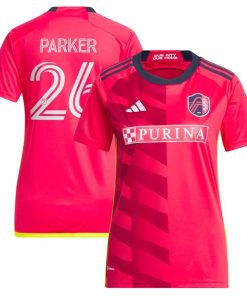 Tim Parker St. Louis City SC adidas Women's 2024 CITY Kit Replica Jersey - Red