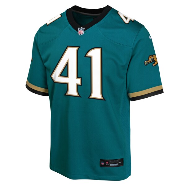 Josh Hines-Allen Jacksonville Jaguars Nike Youth Alternate 2 Prowler Throwback Game Jersey - Teal - Image 2