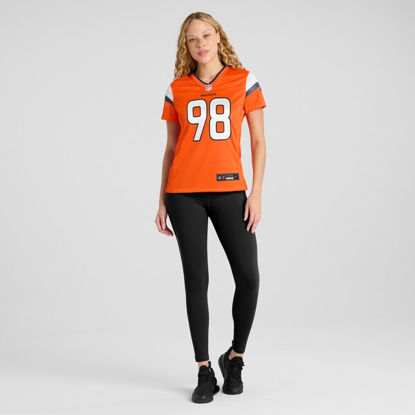 John Franklin-Myers Denver Broncos Nike Women's Team Game Jersey - Orange