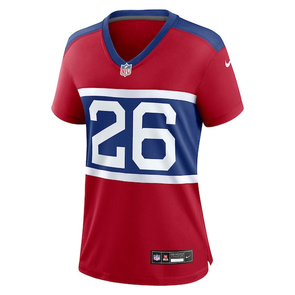 Devin Singletary New York Giants Nike Women's Alternate Player Game Jersey - Century Red - Image 2