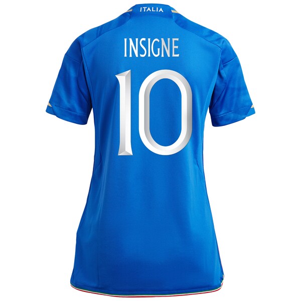 Lorenzo Insigne Italy National Team adidas Women's 2023 Home Replica Jersey - Blue - Image 3