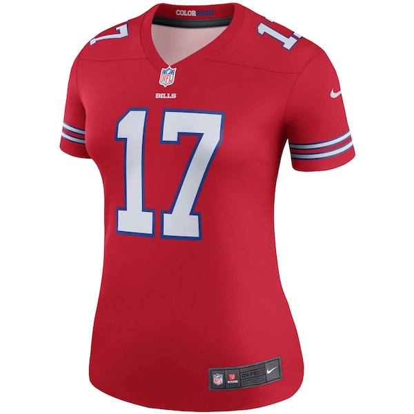 Josh Allen Buffalo Bills Nike Women's Color Rush Legend Player Jersey - Red - Image 2