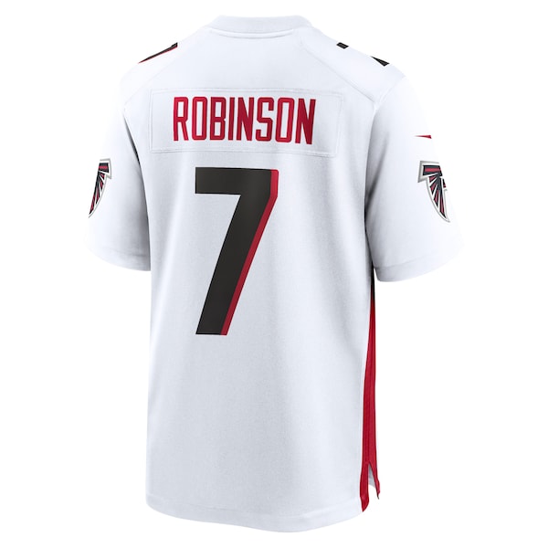Bijan Robinson Atlanta Falcons Nike 2023 NFL Draft First Round Pick Game Jersey - White/Black - Image 4