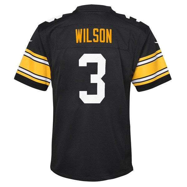 Russell Wilson Pittsburgh Steelers Nike Youth Alternate Player Game Jersey - Black - Image 3