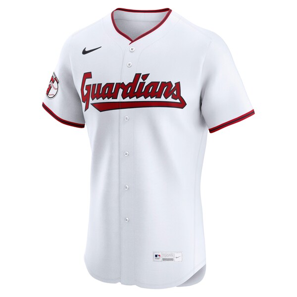 Cleveland Guardians Nike Home Elite Jersey - White - Image 2