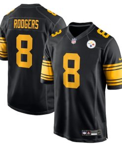 Aaron Rodgers Pittsburgh Steelers Nike Alternate Game Jersey -  Black
