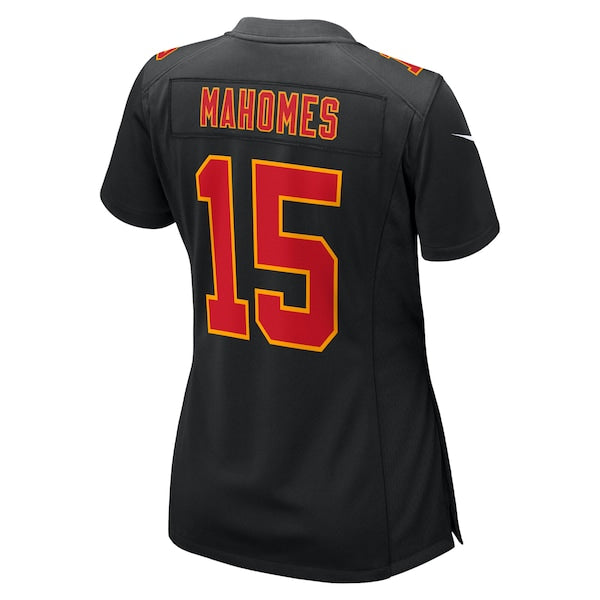 Patrick Mahomes Kansas City Chiefs Nike Women's Super Bowl LIX Fashion Game Jersey - Carbon Black/White - Image 4