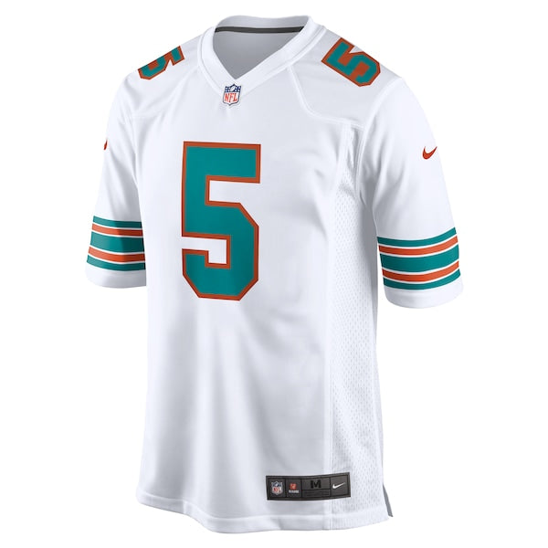 Jalen Ramsey Miami Dolphins Nike Alternate Game Jersey - White/Aqua - Image 3