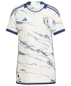 Alternative view of Italy National Team adidas 2023 Away Authentic Jersey - White