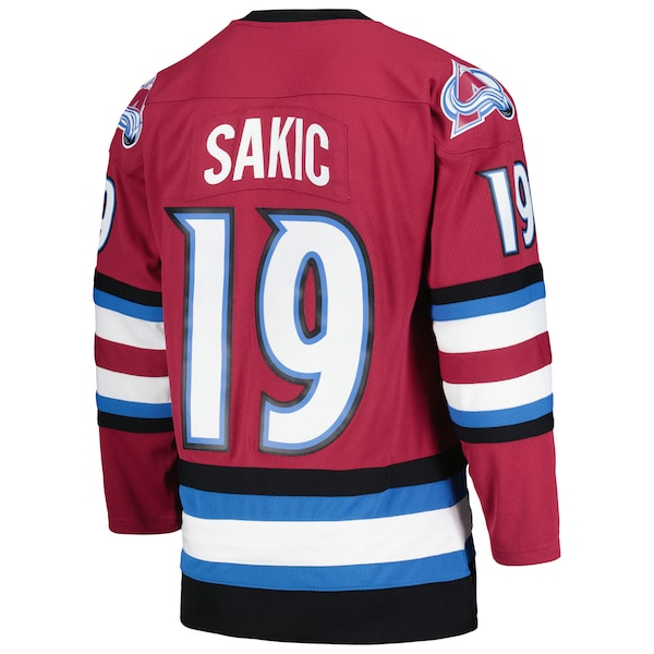 Joe Sakic Colorado Avalanche 2001/02 Blue Line Alternate Player Jersey - Burgundy - Image 4