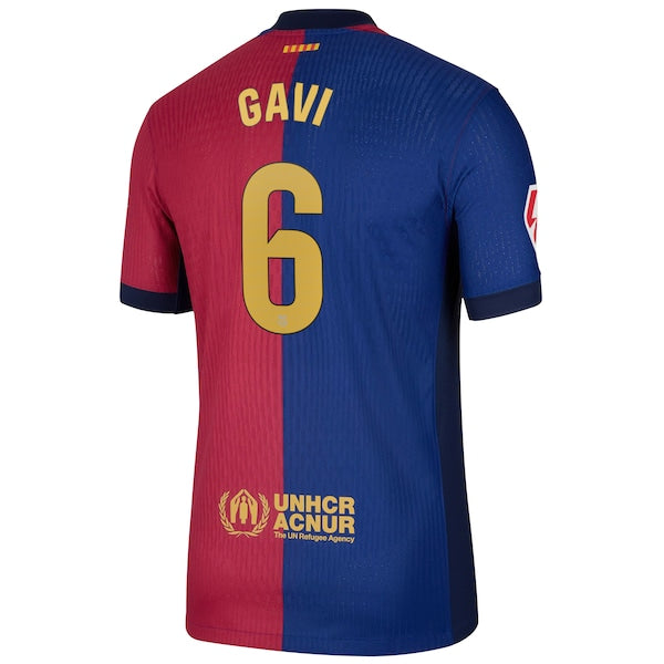 Gavi Barcelona Nike 2024/25 Home Authentic Player Jersey - Royal - Image 3