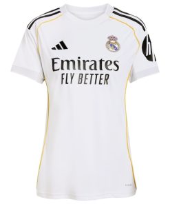 Alternative view of Jude Bellingham Los Merengues adidas Women's 2025/26 Home Replica Jersey - White/Blue