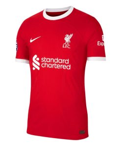 Alternative view of Liverpool Nike 2023/24 Home Authentic Custom Jersey - Red