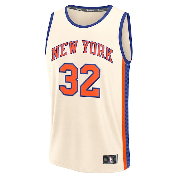Karl-Anthony Towns New York Knicks 2025/26 City Edition Fast Break Jersey - Cream - Image 2