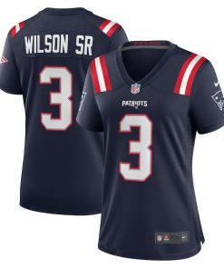 Mack Wilson New England Patriots Nike Women's Team Game Jersey -  Navy