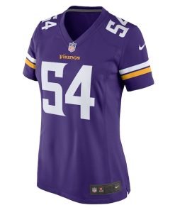 Alternative view of Kamu Grugier-Hill Minnesota Vikings Nike Women's Game Jersey -  Purple