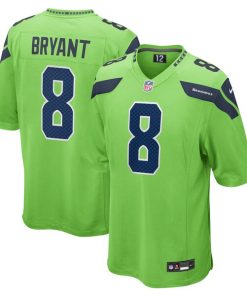 Coby Bryant Seattle Seahawks Nike  Game Jersey - Neon Green/Navy