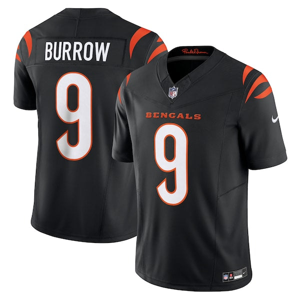 Joe Burrow Cincinnati Bengals Nike Vapor F.U.S.E. Limited Jersey - Black/White/Orange - Image 2