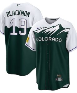 Charlie Blackmon Colorado Rockies Nike City Connect Replica Player Jersey - White/Forest Green