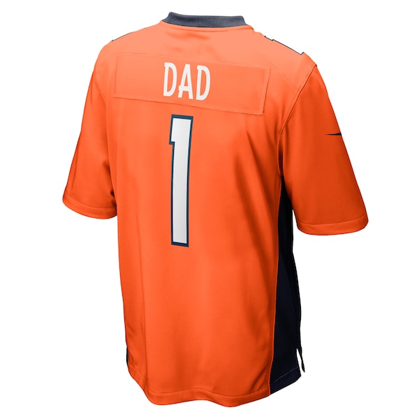Number 1 Dad Denver Broncos Nike Game Jersey - Orange - Image 3