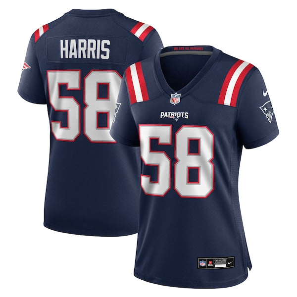Marcus Harris New England Patriots Nike Women's Team Game Jersey - Navy - Image 2
