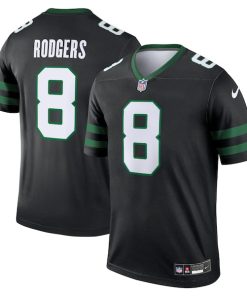 Alternative view of Aaron Rodgers New York Jets Nike Alternate Legend Jersey  - Legacy Black