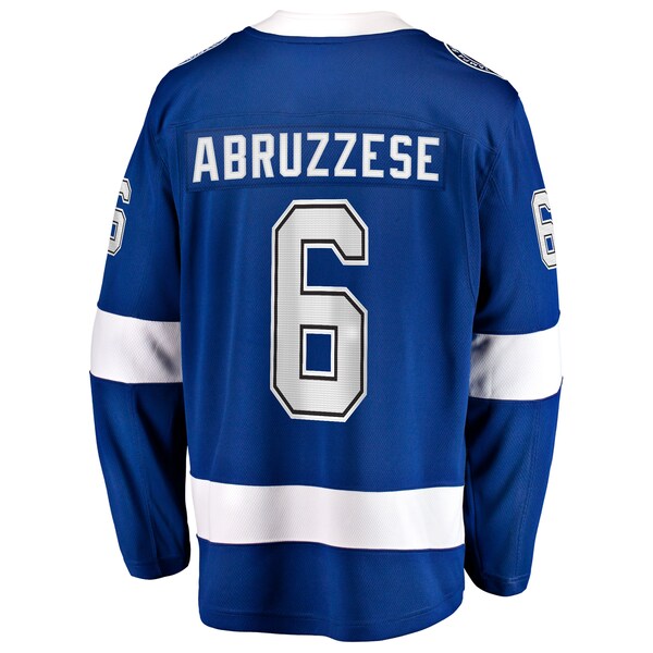 Nick Abruzzese Tampa Bay Lightning Home Breakaway Jersey - Blue - Image 3