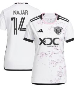 Andy Najar D.C. United adidas Women's 2024 The Cherry Blossom Kit Replica Player Jersey - White