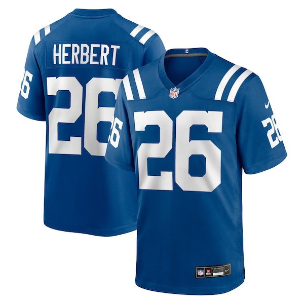 Khalil Herbert Indianapolis Colts Nike Team Game Jersey - Royal