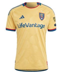 Alternative view of Real Salt Lake adidas 2024 The Beehive State Kit Authentic Jersey - Gold