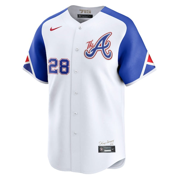 Matt Olson Atlanta Braves Nike City Connect Limited Jersey - White - Image 2
