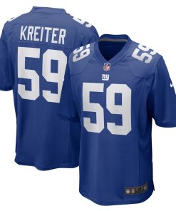 Casey Kreiter New York Giants Nike Team Game Jersey - Royal