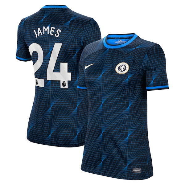Reece James Chelsea Nike Women's 2023/24 Away Stadium Replica Player Jersey - Navy/Blue - Image 2