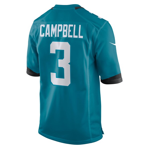Tyson Campbell Jacksonville Jaguars Nike Team Game Jersey - Teal - Image 3
