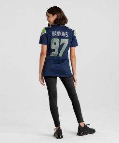 Alternative view of Johnathan Hankins Seattle Seahawks Nike Women's Team Game Jersey -  College Navy