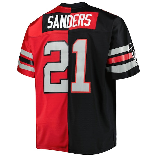 Deion Sanders Atlanta Falcons Big & Tall Split Legacy Retired Player Replica Jersey - Black/Red - Image 3