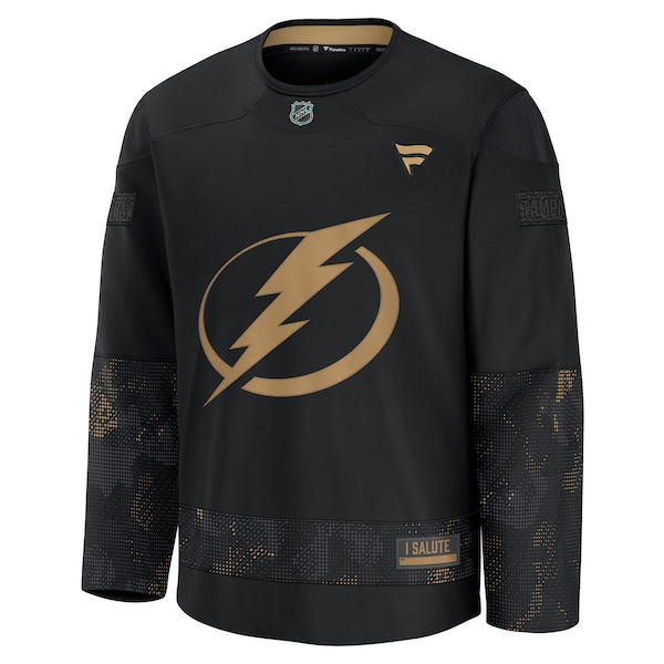 Tampa Bay Lightning 2024 Military Appreciation Practice Jersey - Black - Image 2