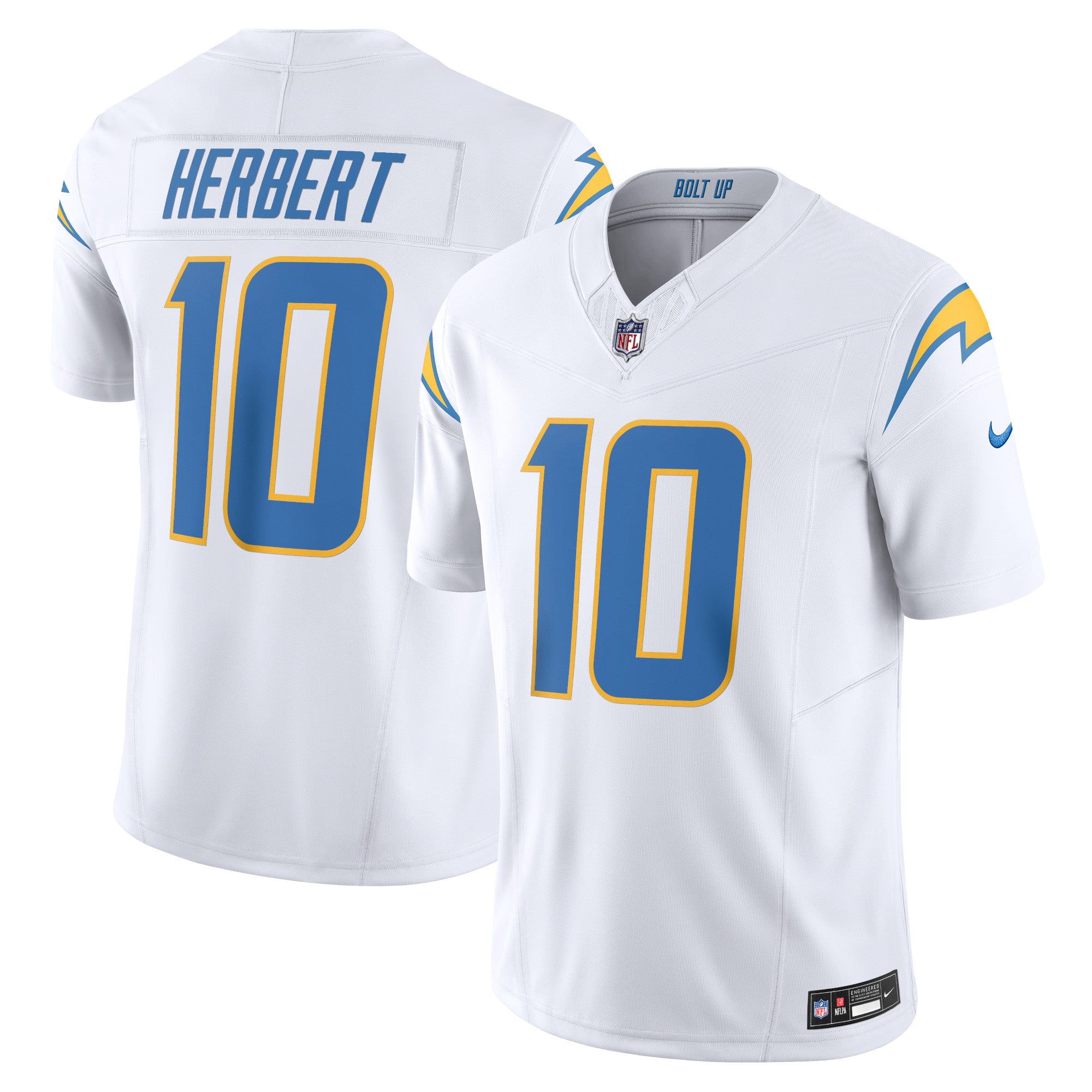 Justin Herbert Los Angeles Chargers Nike Vapor F.U.S.E. Limited Jersey - Powder Blue/Navy/Royal/White - Image 9