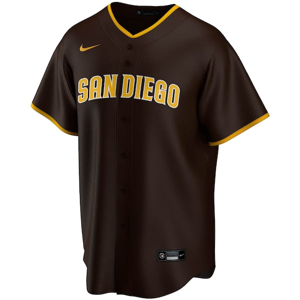San Diego Padres Nike Road Replica Team Jersey - Brown - Image 2