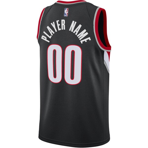 Portland Trail Blazers Nike Swingman Custom Jersey Black - Icon Edition - Image 3
