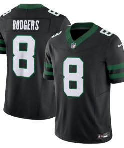 Alternative view of Aaron Rodgers New York Jets Nike Alternate Vapor F.U.S.E. Limited Jersey  - Legacy Black