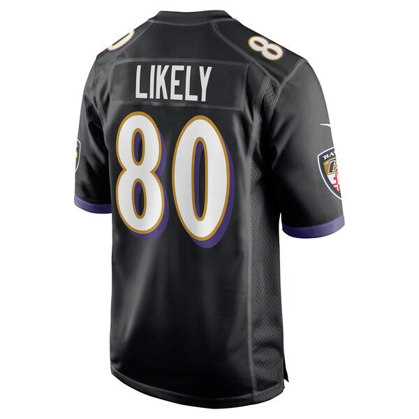 Isaiah Likely Baltimore Ravens Nike Alternate Game Jersey - Black/Purple - Image 4