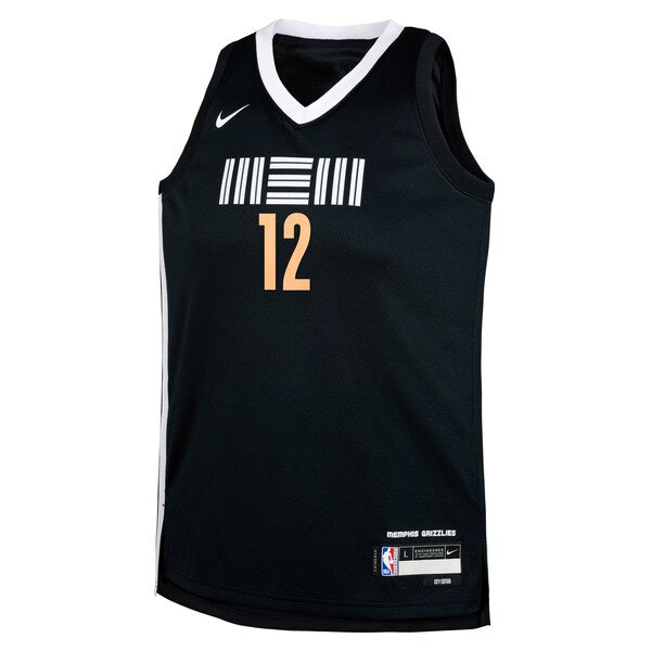 Ja Morant Memphis Grizzlies Nike Youth Swingman Replica Jersey - City Edition - Black - Image 2