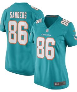 Braylon Sanders Miami Dolphins Nike Women's Game Player Jersey - Aqua