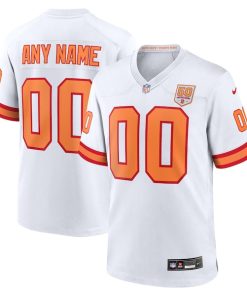 '76 Tampa Bay Buccaneers Nike 50th Season Custom Game Jersey - White/Red