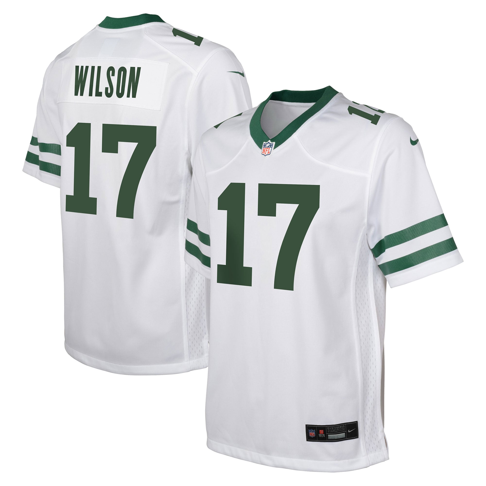 Garrett Wilson New York Jets Nike Youth Game Jersey - Green/White - Image 6