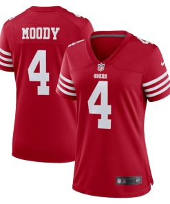 Jake Moody San Francisco 49ers Nike Women's Team Game Jersey - Scarlet