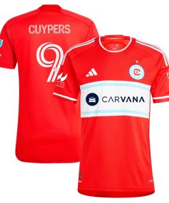Hugo Cuypers Chicago Fire adidas 2024 Return To Red Authentic Player Jersey - Red