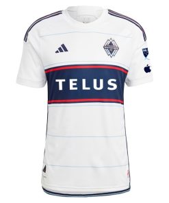 Alternative view of Vancouver Whitecaps FC adidas 2024 Bloodlines Authentic Custom Jersey - White